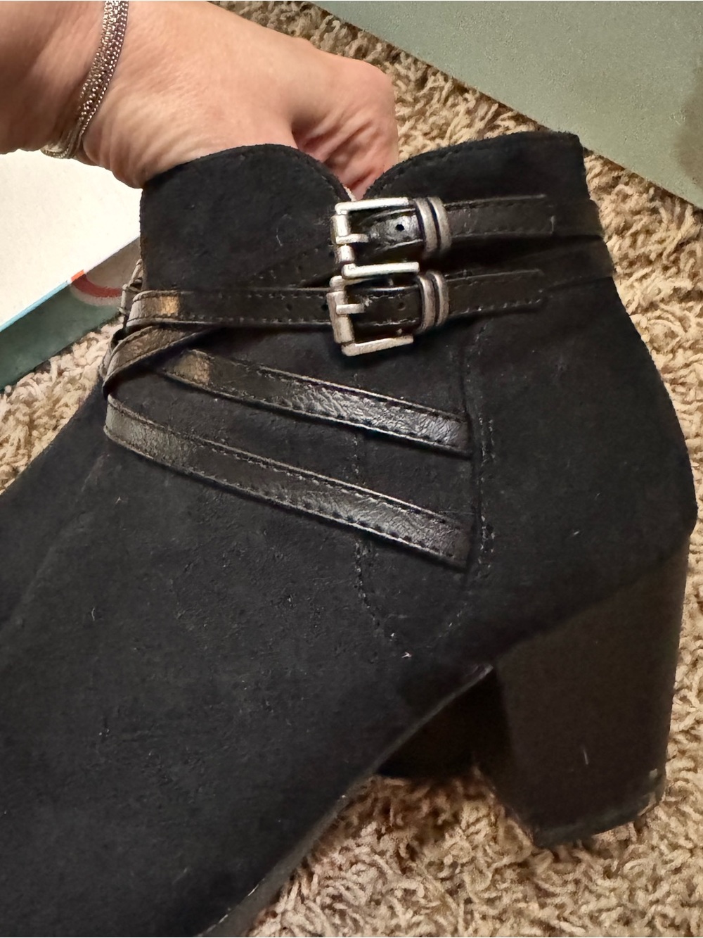 LifeStride Black Jezebel Strappy Ankle Booties WORN ONCE *Comfort Memory Foam - Picture 12 of 14